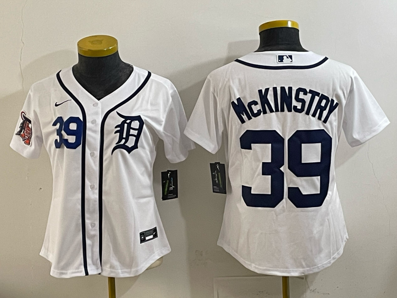 Youth Detroit Tigers 39 McKinstry white 2025 Nike MLB jersey
